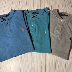 Ralph Lauren Polo Shirt Lot of 3 Men’s XL Classic Fit Cotton Short Sleeve
